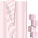 AVXINSOK 100 Sheets Light Pink Striped Tissue Paper 14 x 20 Inches Baby Pink and White Striped Gift Wrapping Tissue Paper for Gift Bags Wedding Birthday Party Packaging Crafts