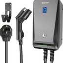 32A 7.68KW EV Charger Level 2,240V 20ft Charging Cable Electric Vehicle Charging Station with NEMA 14-50 for Electric and Hybrid Vehicles