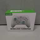 ECHTPower Wireless PC Gaming Controller - Hall Effect Joystick, 2.4G & Wired 1000Hz Polling Rate, 800mAh Battery, Adjustable Turbo/Vibration - for PC/Switch/iOS/Android-off White