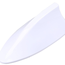 Possbay Shark Fin Antenna Car AM FM Signal Connection Roof Aerial with Adhesive Universal Fit for SUV Seden White