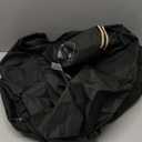 QH.HOME Fire Pit Cover Round, 100% Waterproof, 600D Strong Tear Resistant, Outdoor Firepit Covers Round Fits 33",34 inch ,35 inch,36 inch Fire Pit Cover, 36 Dia X 20H - Black 