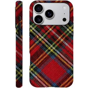 DAIZAG Case Compatible with iPhone 17 Pro,Durable Shock Protection Cover for Girl Women,Christmas Tartan Plaid