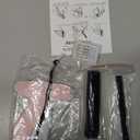 Stitch for Clothes Handheld Stitch Quick Clothing Fixer Sewing Kit Includes 1,000 Black Fasteners & 1,000 White Fasteners & 6 Needles (Pink)