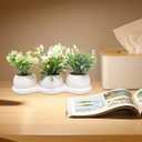 Uguisu 1pcs Fake Plants Indoor Artificial Plants Small Faux Plants Desk Decor Bathroom Decoration Home Decor Room Decoration Aesthetics. (A1)