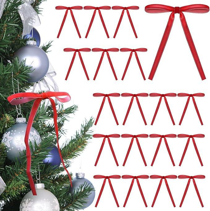  Ekkovla velvet Christmas tree bows 24 PCs