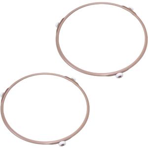2 Pack 7 Inch Microwave Turntable Ring Microwave Roller Ring, Glass Plate Tray Support Holder, Replacement Inner Ring - for Microwave Oven Glass Turntable Plate, Roller Height 14 mm