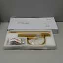 Dimmable Cordless Picture Light with Controller and Timer, Rechargeable 5000mAh Battery Wall Sconce for Wall Pictures, Gallery Artwork, Paintings, Portraits, Dartboards (Gold) (14"L x 6.3"W x 6.3"H)