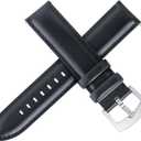 OTTOODY Leather Watch Bands Quick Release, Elegant Top Grain Leather Watch Straps for Men & Women, Choice of Color & Width - 18mm, 19mm, 20mm, 21mm or 22mm Wristbands Bracelet for Watch & Smartwatch