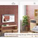 Coavas Brick Wallpaper Peel and Stick Red Faux Brick Contact Paper 17.7x393.7 Inches Removable Wall Paper Adhesive Renter Friendly Wallpaper Bathroom Wallpaper Farmhouse Kitchen Backsplash