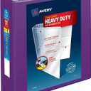 Avery Heavy-Duty View 3 Ring Binder, 3" One Touch EZD Rings, 1 Purple Binder (79810)