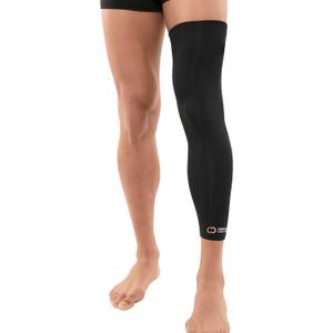 Copper Compression Leg Compression Sleeve - Copper Infused Knee Stabilizer Brace for Running, Meniscus Tear, ACL, MCL, Arthritis, Joint Pain Relief - Thigh & Calf Support for Men & Women (Medium, Black)