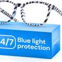 Gaoye Zebra Blue Light Glasses for Computer & Gaming - Anti UV Ray Lenses, Scratch-Resistant & Comfort Fit
