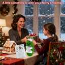 2 x Handmade Crochet Merry Christmas Pickle Gift,Funny Festival Wishes Pickle Ornament with Encouragement Cards, Cute Knitted Crochet Dolls for Friends and Family