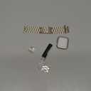 HITZEE Compatible with Apple Watch Band 46/ 45/ 44/ 42mm Business Stainless Steel Metal Strap Men Women Link Bands Compatible for iWatch SE3-1 Series 11 10 9 8 7 6 5-1, 42/ 44/ 45/ 46mm Starlight