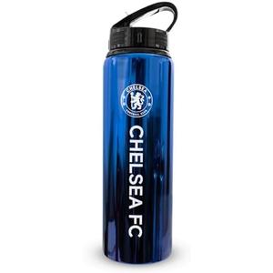 Hy-Pro Officially Licensed F.C 750ml Aluminium UV Bottle | Integrated Folding Straw, Neochrome Finish, Leakproof, Lightweight