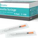 Jeringas, 0.5ml U-100 30G 5/16" (8mm), Pack of 100