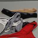 Hanes Women's Originals Thong Panties, Breathable Stretch Cotton Underwear, Assorted, 6-pack (S, Basic Color Mix)