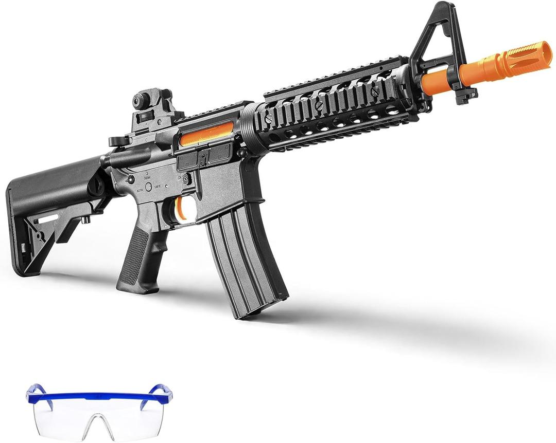 Automatic Blaster with Metal Gear, Nylon & Metal Body 3.2 Pounds, XT30 Plug 9V 280 FPS & 100+ Ft Range, Outdoor Games, Ages 18+