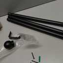 Curtain Rods for Windows, Curtain Rod Max Adjustable Length of 60 IN, 1" Diameter Drapery Rods Round Finials, Black, Pack of 1 . 28 to 48 Inch 