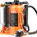 VEVOR Air Hydraulic Bottle Jack, 20 Ton/40000 LBS All Welded Bottle Jack, 10.4-19.7 inch Lifting Range, Manual Handle and Air Pump, for Car, Pickup, Truck, RV, Auto Repair, Industrial Engineering
