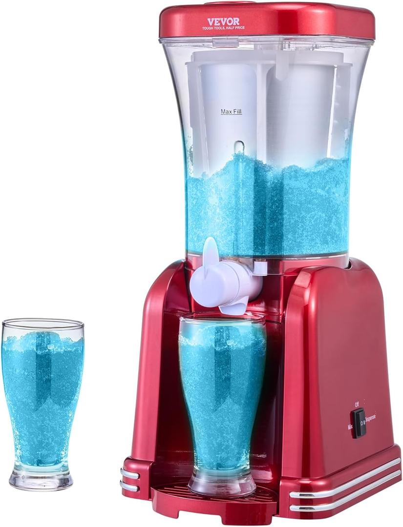 VEVOR Slushie Machine for Home, 32oz Tank Home-use Margarita Machine, Smoothie Frozen Drink Maker with Food-grade Materials, Slushy Machine for Home DIY, Kids' Parties, Red