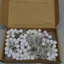 2 Pack Canopy Tent Lights, 40ft 80LEDs Canopy Lights Outdoor Battery Powered with 8 Modes, Bright Camping Canopy String Lights for 10'x 10' Pop Up Canopy Tent, Suitable for Tailgate Party