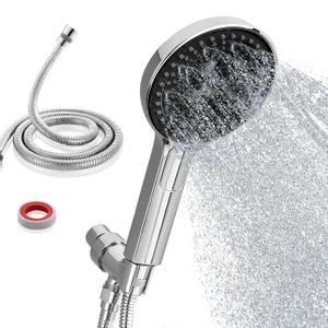 Shower Heads With Hoses,Detachable 3 Spray Mode High Pressure Showerhead With Handheld Cpray Combo Bathroom (Chrome)