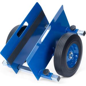 AIWFL Panel Dolly Heavy Duty Door Cart 1100LBS Capacity Adjustable Drywall Mover with 10" Solid Wheels Panel Cart for Drywall Sheet Material Handling All Terrain Slab Dolly (Blue)