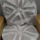 ECOTRIC 17" Hubcaps Wheel Covers Wheel Skins Compatible with 2013-2018 Toyota RAV4 LE, R17 Wheel Rim Cover, 5 Spoke, Silver/Black Plastic - Set of 4