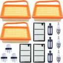 TS410 TS420 Air Filters,3 Tune Up Kit for Stihl TS410 TS420 TS410Z TS420Z TS480i TS500i Concrete Cut Off Saw Air Filter & Pre Filter Set 4238 140 4401 4238-140-4404