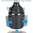 1Zero Solid GPS Cup Holder Mount for Garmin [Adjustable Arm], Replacement Car Truck Cupholder Ball Mount Compatible with Garmin Nuvi Drivesmart RV Dezl Drive Zumo Driveassist DriveLuxe Navigator