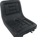 ALL-CARB Universal Compact High Back Lawn Tractor Seat with Central Drainage Holes Replacement for Riding Lawn Mowers