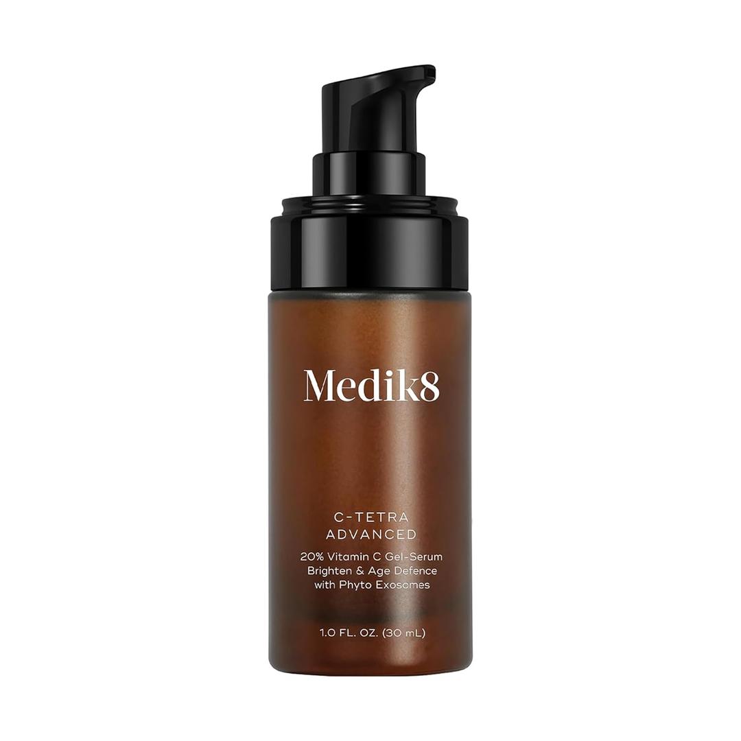 Medik8 C-Tetra Advanced - Vitamin C Serum Smooths Fine Lines and Wrinkles - Face Serum with Hyaluronic Acid - Vegan and Gluten Free - 1.0 oz.