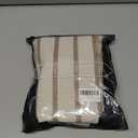 Caflife Boho Lumbar Throw Pillow Cover 14X36 Long Soft Farmhouse Decorative Couch Pillow Cases Beige Striped Body Pillow Covers Neutral Cushion Covers for Sofa Bed Living Room Home Decor Pack of 1