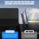 Bittwee 2PCS Car Window Shade, UV Protection Blockout Vehicle Side Window Sun Shade with Storage Net Pockets & 7 Suction Cups, Auto Privacy Curtain for Baby, Universal for Vehicles