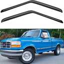 Window Rain Guards Visors for 1980-1996 Ford F150 Regular/Single Cab, Window Vent Wind Deflectors Shades for 1980-1996 Ford Bronco F250 F350 Standard Cab