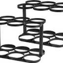 Oxygen Tank Holder, Oxygen Tank Rack, Medical Oxygen Tank Holder, Heavy Duty Oxygen Cylinder Rack for Storage and Transportation, Floor Mountable Oxygen Rack 4.5" Diameter 12 Slots