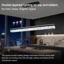 59" Modern Linear Chandelier Black Modern Pendant Light Fixture Dimmable Island Chandelier for Kitchen Island Lighting, Dining Room, and Living Room, Over Table Easy to Install.