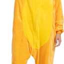 Unisex Adult Animal Onesie Pajamas, Men Women Flannel Halloween Cosplay Costume (Large, Duck)