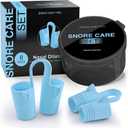 Nasal Dilators - Nose Clips to Reduce Snoring & Better Sleep  Comfortable Silicone Snore Stopper  Less Snoring Nose Vents  8 Pack (Lagoon)