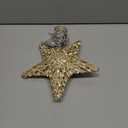 Christmas Tree Star Topper, LED Tree Decorations, UL Certified Colorful Star Tree Topper Lights for Home Garden USB Plug in Xmas Tree New Year Holiday, APP and Remote Control, DIY Dimmer(Gold)