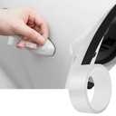 MYFAMIREA Car Door Transparent Seal Strip Door Edge Cover Guard Strips Entry Sill Guard Scuff Plate Protectors Invisible Universal Anti-Scratch Waterproof Tape for Rear Bumper (33Ft x 1.2In)