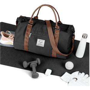 Weekender Duffel Bags for Women & Men - Airplane Travel Totes with Wet Pocket & Shoe Compartment - Labor & Delivery Hospital Bag