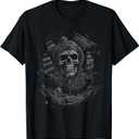 Skull & Crossbones, Pirate Vintage T-Shirt, Size: S
