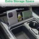 PIMCAR Truck Phone Holder for 2023 2024 2025 2026 Ford F250 F350 F450 F550 Pocket Insert Organizer with USB Hole, Premium Silicone Anti-Tipping Phone Stand, Super Duty OEM Accessories