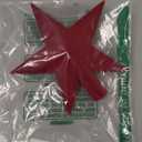 Gejoy 7.87 Inch Christmas Tree Topper Velvet Star Tree Topper Red Decorative Holiday Star Ornament Christmas Decoration for Xmas Gift Home Decor