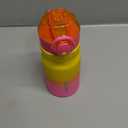 BJPKPK Water Bottle with Straw 14oz Insulated Water Bottles Reusable Stainless Steel Metal Thermal Flask with Leak Proof Lockable Lid and Carry Handle,Rainbow