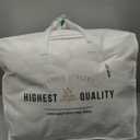 L LOVSOUL Goose Feather Down Fiber Comforter Full Size, 100% Organic Cotton Fabric Duvet Insert,1200TC,750+Fill Power, Hotel Collection, All Season White Bedding Comforters with 8 Tabs