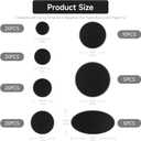 100Pcs Plastic Model Miniature Bases, 7 Different Sizes Wargame Accessories,4mm/0.16 Thick Circular War Figure Display Stands For Gaming Miniatures or Wargames Role Playing Board Game Figure Toy (100PCS-7 Size Mix-Black)