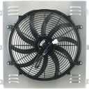 Aluminum Radiator 16'' Fan Shroud For Chevy C/K Series/Truck 3100 3600 3800 3900 3.5L 3.8L 4.3L 1947-1954